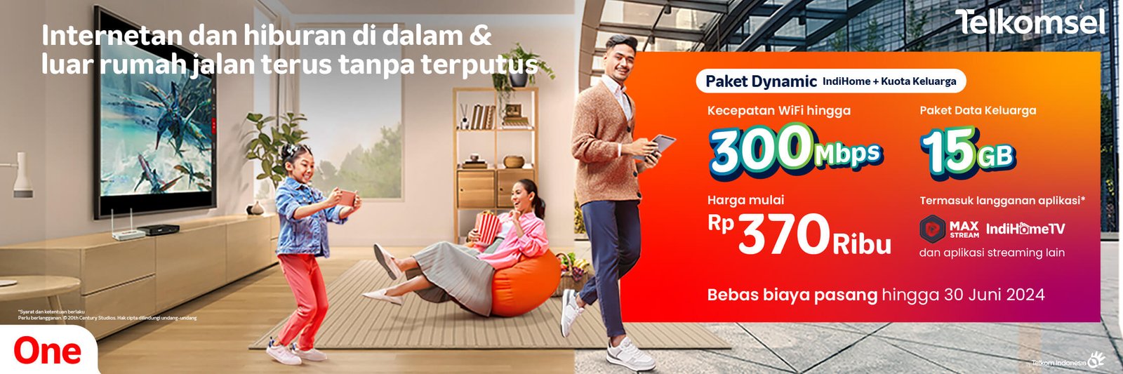 Tsel One Paket Dynamic Feb 240201 Banner Indihome 2220x740.jpg